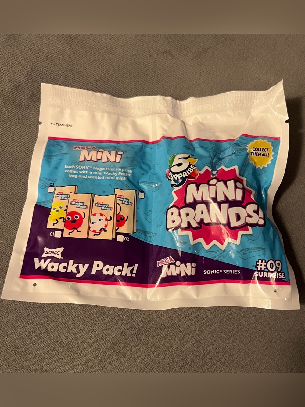 Sonic Wacky Pack mini brands